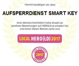 Kundenzufriedenheit: SMARTKEY - Herold Local Hero 2017